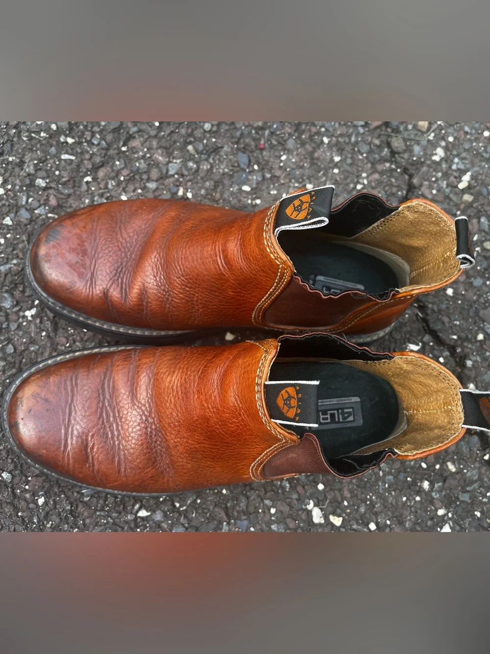 Ariat Men's Brown Leather Chukka Work Boots